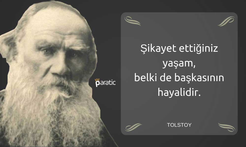 Tolstoy Sözler Şikayet Etmek